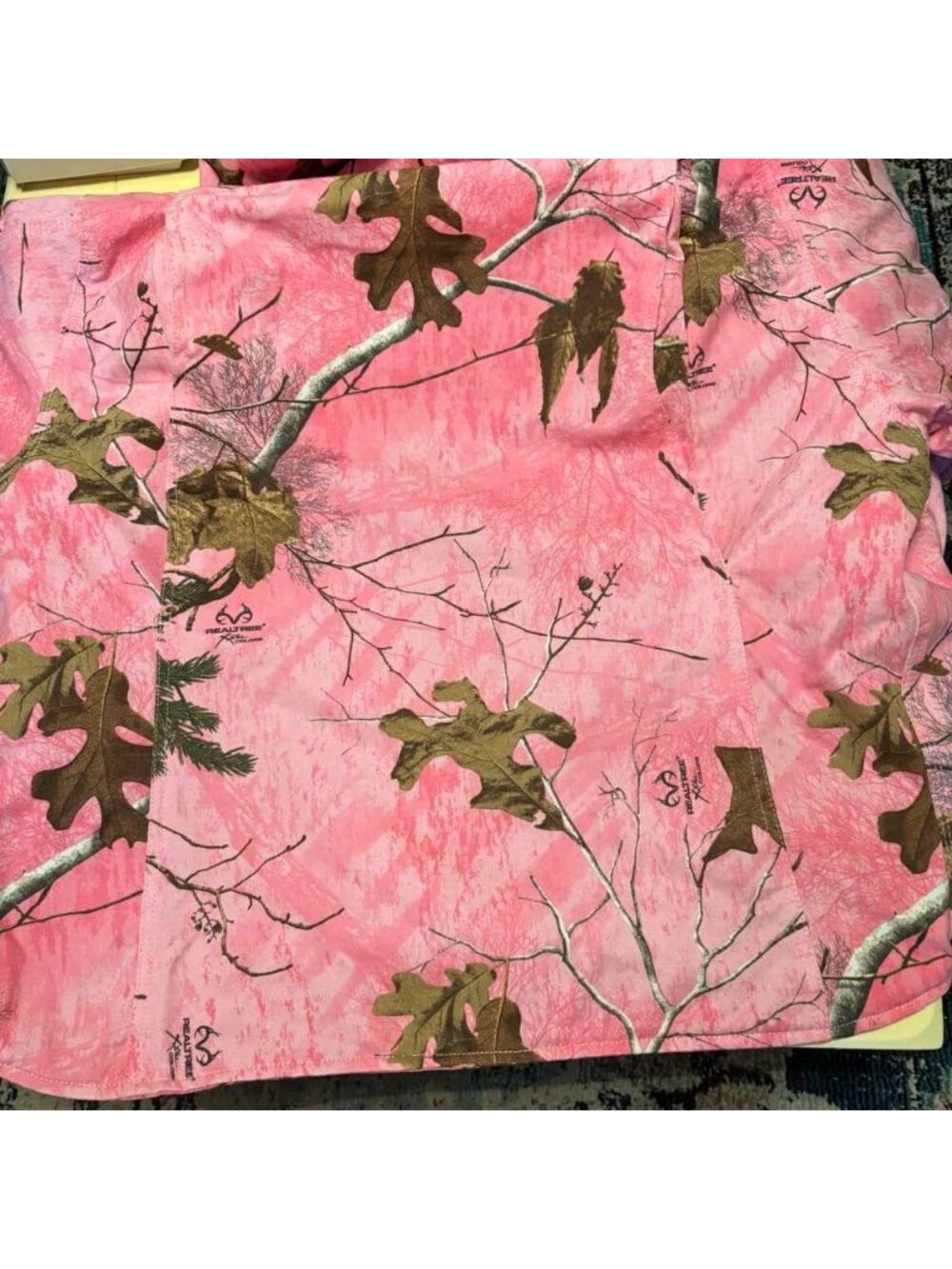 Women's Berne® Outdoor XL Pink Realtree AP Camo Sherpa Lined Insulated Hooded Ja - Picture 4 of 8